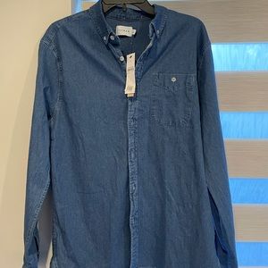 Topman Blue Jean Shirt for Men